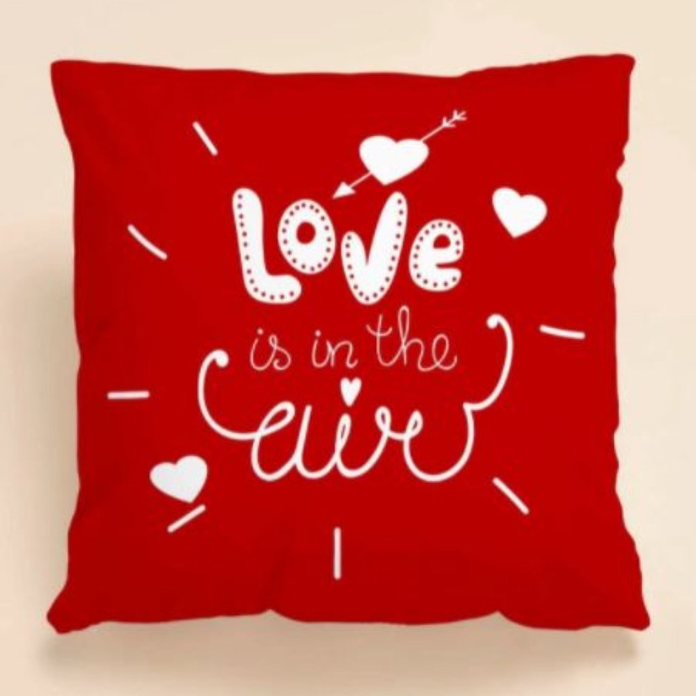 Love is in the air throw pillow